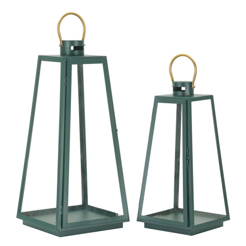 Lanterne Grent Set 2 Pz cm ø 25x25x57-20x20x45