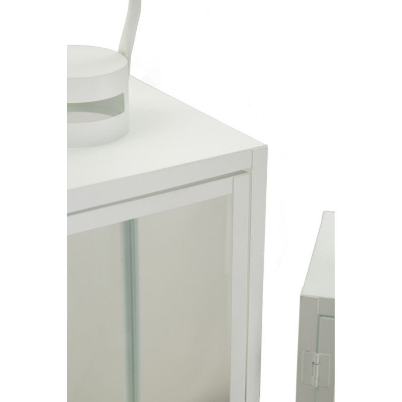Lanterne White Set 3 Pz cm 22x22x66-18x18x49,5-14x14x39