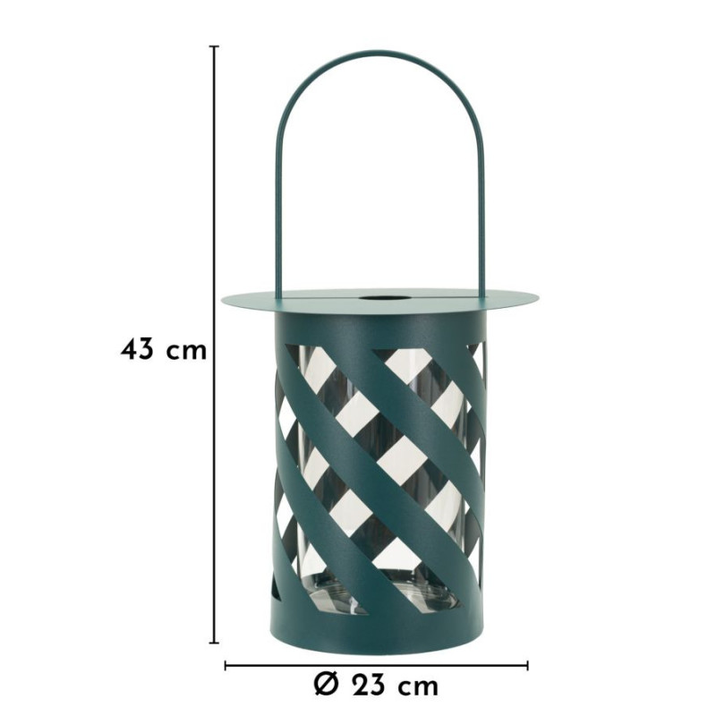 Lanterna Saturno Ottanio Twist cm ø 23x43