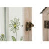 Lanterne Home Flower Coppia cm 18x13x36-12,5x8,5x25 (vetro Temperato)