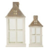 Lanterne Home Coppia cm 24,5x24,5x55-17x17x37,5(vetro Temperato)