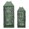 Lanterne Carving Coppia cm 17,8x17,8x44-13,8x13,8x34