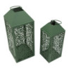 Lanterne Carving Coppia cm 17,8x17,8x44-13,8x13,8x34