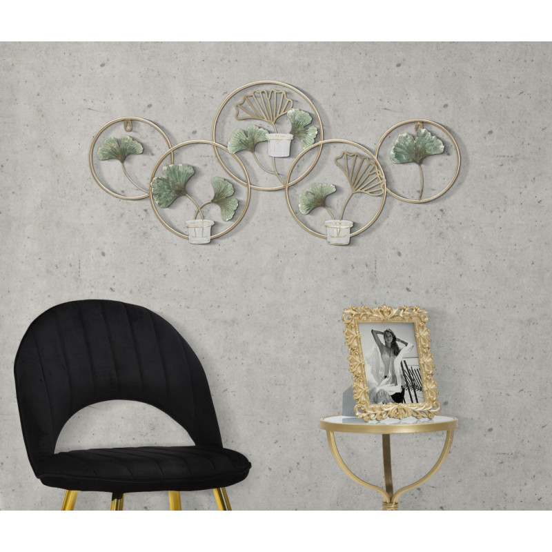 Porta Cand Da Muro Greenery cm 80x7,5x35,5