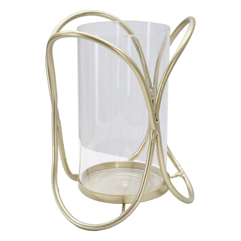 Porta Cand Glox Gold cm ø 16x21,5