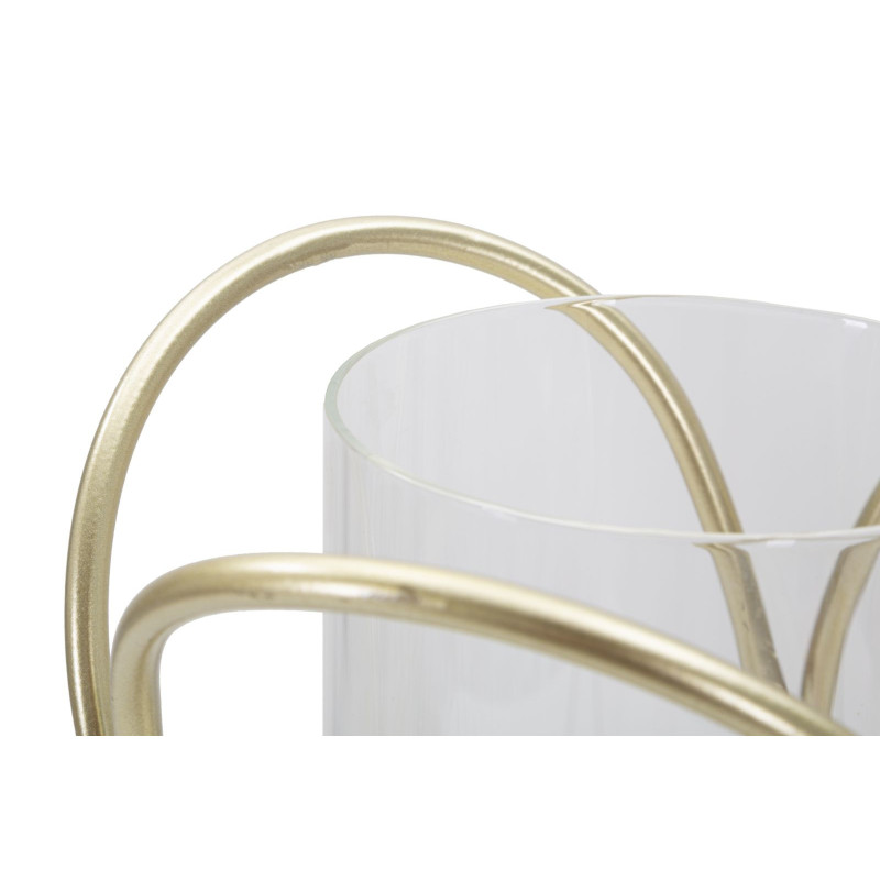 Porta Cand Glox Gold cm ø 16x21,5