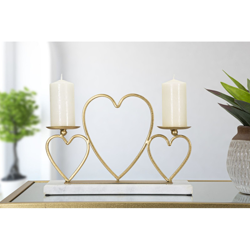 Porta Cand Hearts Cm cm 30x9x20