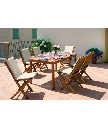 Cuscino seduta salina MOIA con schienale set da 2