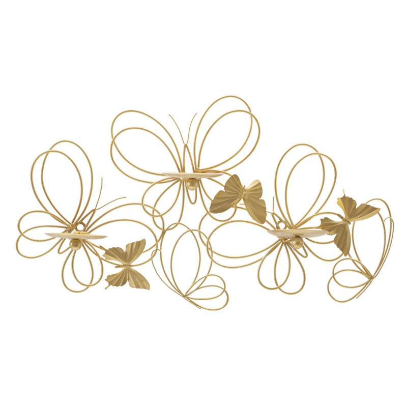Porta Cand Da Muro Farfalle cm 61x12x34