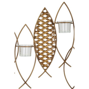 Zoom Porta Cand Da Muro Fish cm 66x9x40,5
