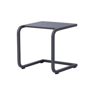Tavolino 40x40 Alluminio Antracite Dogato Moia