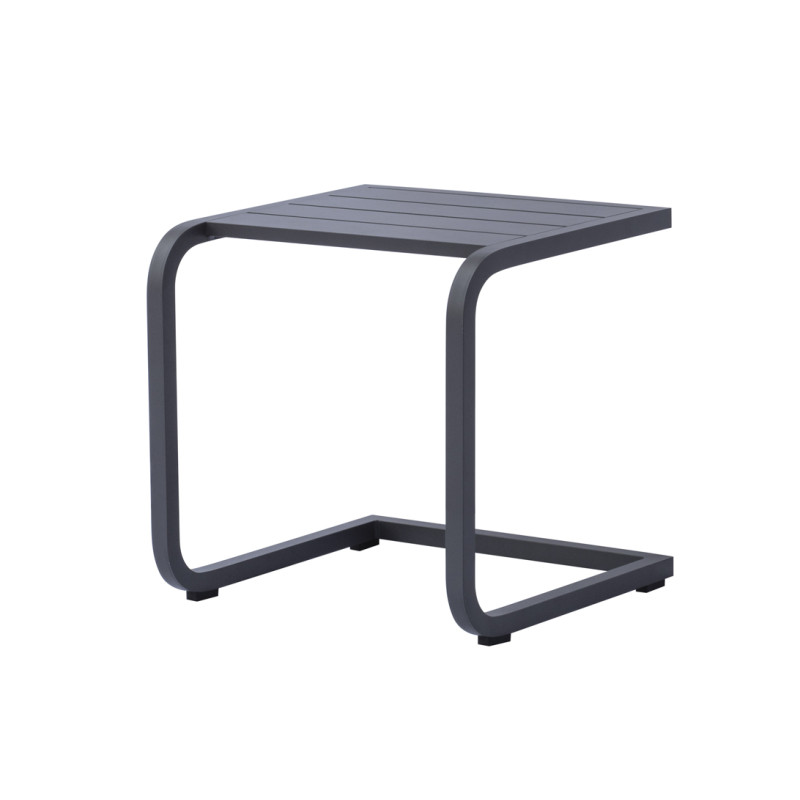 Tavolino 40x40 Alluminio Antracite Dogato Moia