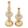 Porta Cand Galaxy Crema Set 2 Pz cm ø 10x22-10x30