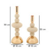 Porta Cand Galaxy Crema Set 2 Pz cm ø 10x22-10x30