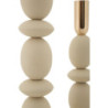 Porta Cand Shuttle Crema Set 2 Pz cm ø 10x25-10x33,5