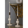 Porta Cand Aster Crema Set 2 Pz cm ø 10x20-10x25,5