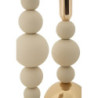 Porta Cand Bolly Crema Set 2 Pz cm ø 10x24-10x29,5