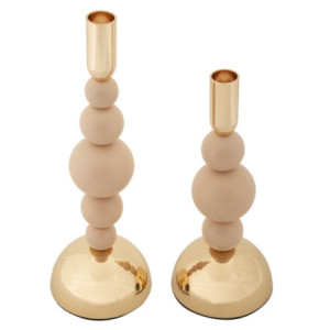 Zoom Porta Cand Bolly Rosa Set 2 Pz cm ø 10x24-10x29,5