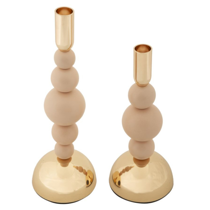 Porta Cand Bolly Rosa Set 2 Pz cm ø 10x24-10x29,5