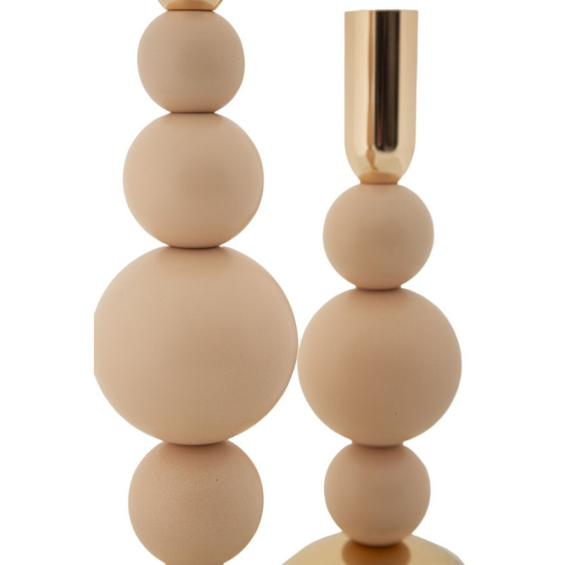 Porta Cand Bolly Rosa Set 2 Pz cm ø 10x24-10x29,5