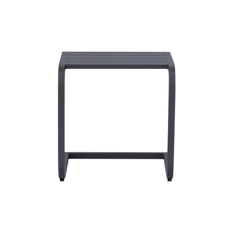 Tavolino 40x40 Alluminio Antracite Dogato Moia