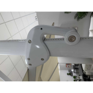 Zoom Ombrellone alluminio Montana 3x4h2,80m bianco palo laterale