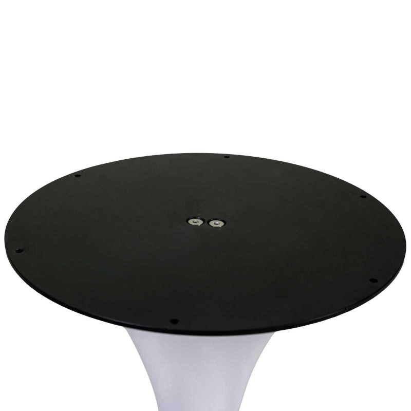 Base Tavolo Acciaio Percy Antracite Tondo Cm ø50h73,5