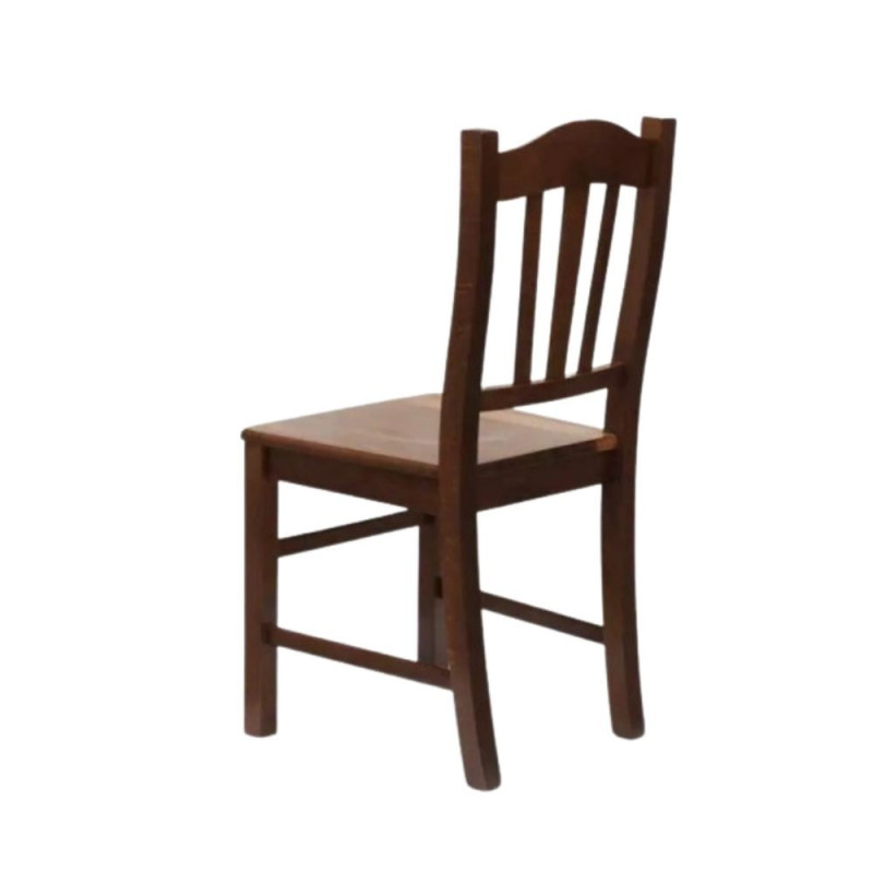 Sedia in legno con seduta in massello Silvana set 2 pezzi