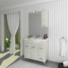 Mobile bagno Bolsena 85 con specchio bianco rovere