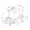 Samet Cappa sotto pensile potenza aspirante 550 m3/h Keller 90 inox
