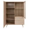 Credenza Bali 53A 2 ante e 2 cassetti effetto vimini