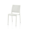 Sedia Curtis polipropilene bianca design ergonomico set 4 pezzi