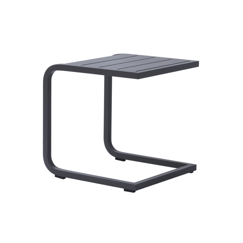 Tavolino 40x40 Alluminio Antracite Dogato Moia