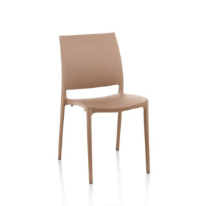 Sedia Curtis polipropilene corda design ergonomico set 4 pezzi