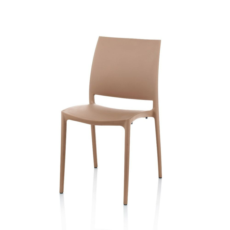 Sedia Curtis polipropilene corda design ergonomico set 4 pezzi