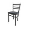 Sedia Cromica in legno grigio seduta Enjoy Lux 24 set 2 pezzi