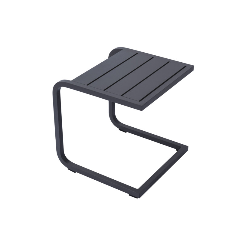 Tavolino 40x40 Alluminio Antracite Dogato Moia