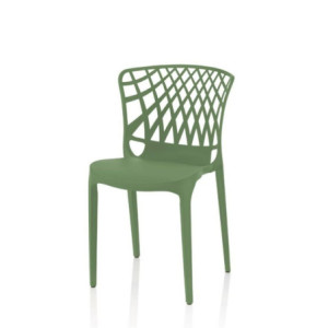 Zoom Sedia Logan polipropilene menta schienale avvolgente traforato set 4 pezzi