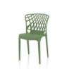 Sedia Logan polipropilene menta schienale avvolgente traforato set 4 pezzi