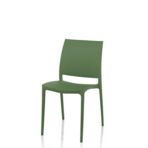 Zoom Sedia Curtis polipropilene menta design ergonomico set 4 pezzi