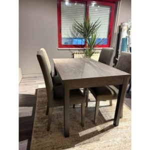 Zoom Tavolo rettangolare Firenze rovere grafite 110x70