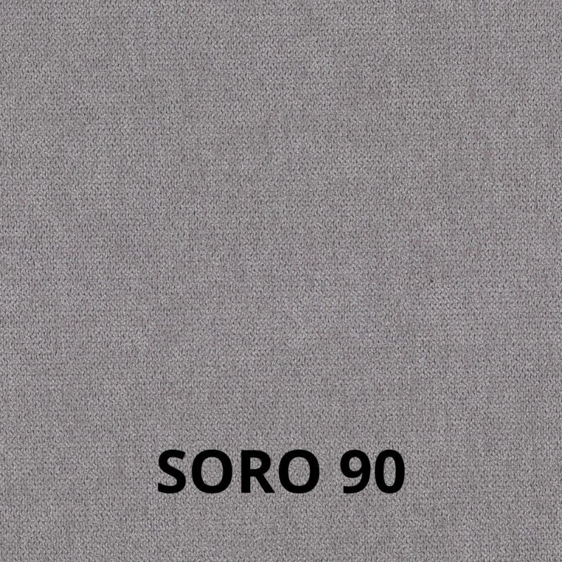 Sedia Nancy in tessuto Soro 90 grigio e struttura in tinta set 2 pezzi