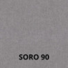 Sedia Nancy in tessuto Soro 90 grigio e struttura in tinta set 2 pezzi
