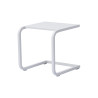 Tavolino 40x40 Alluminio Bianco Dogato Moia