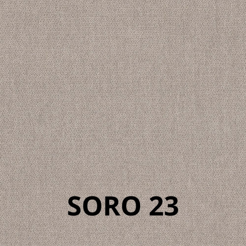 Sedia Nancy in tessuto Soro 23 tortora e struttura in tinta set 2 pezzi