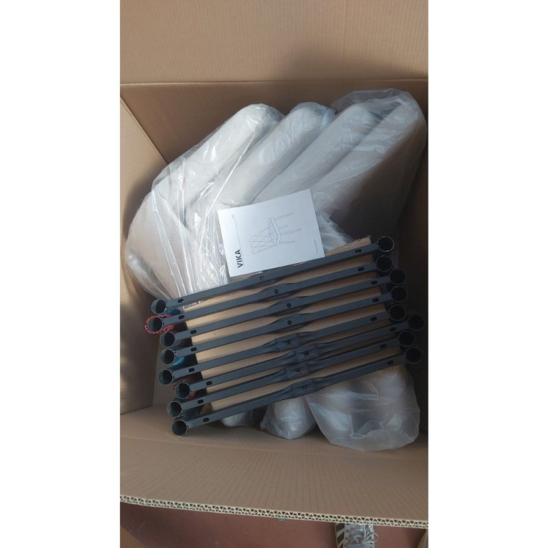 Sedia Vika in nabuk Uras 2 tortora con piedini neri set 4 pezzi