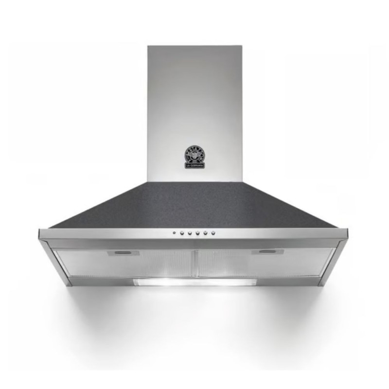 Cappa camino La Germania K80AMLND da 80 cm. 1 motore nero classe D