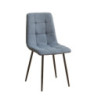 Sedia imbottita Fender in tessuto KSR29 grey e gambe in metallo nero set 6 pezzi