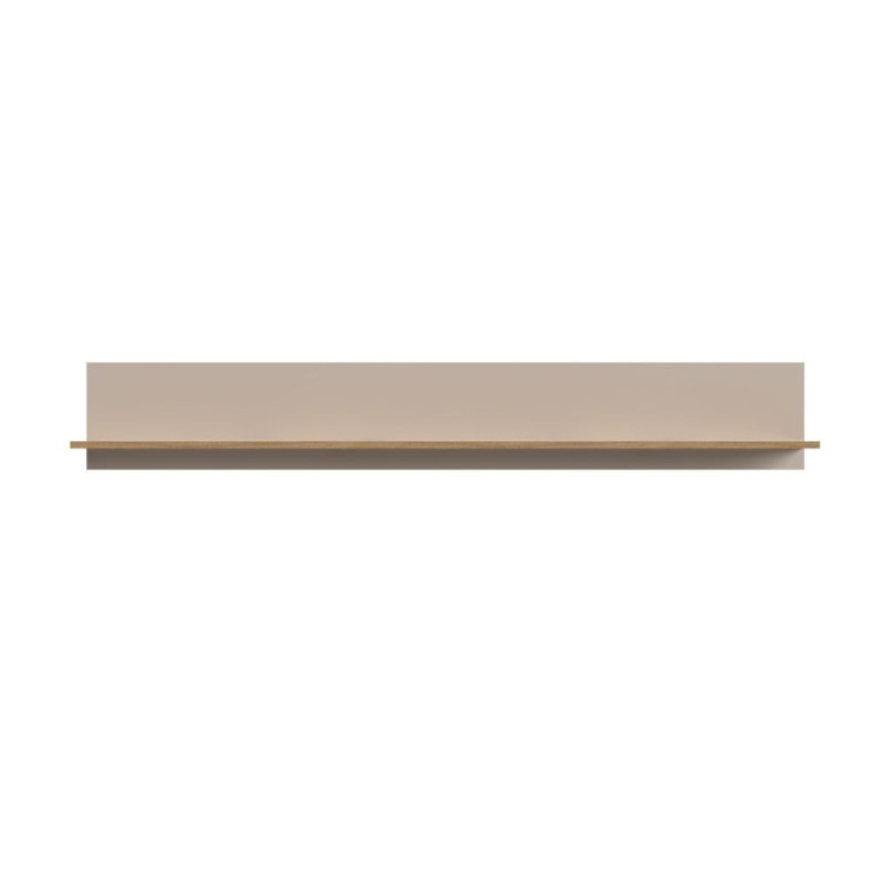 Mensola Frezo04 in colore cashmere e rovere evoque 167.3 x 17.6 x H25 cm.