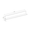 Mensola Frezo04 in colore cashmere e rovere evoque 167.3 x 17.6 x H25 cm.
